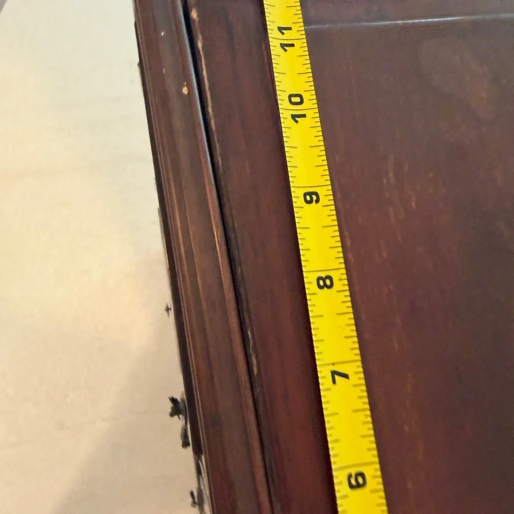 19th century Antique Rosewood Jewelry Armoire Cabinet